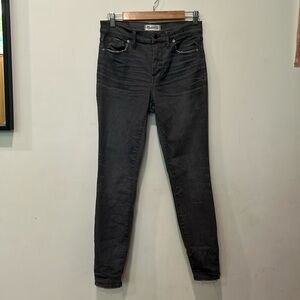 Madewell High Riser Skinny Gray size 28.